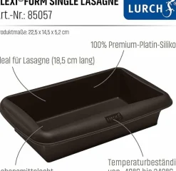 Flexiform Lasagne Single 18cm Braun