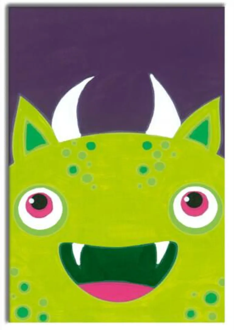 Freches Monster - Malen nach Zahlen