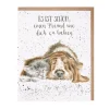Freundschaftskarte Hund & Katze "Es ist schön..."