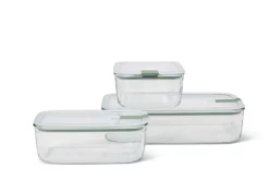 Frischhaltedosen Set Glas Easyclip 3-teilig (2x100