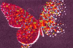 Fußmatte Papallona 50x75cm mit Rand und Gummirücke