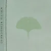 Genähte Tranparentpapierkarte Ginko