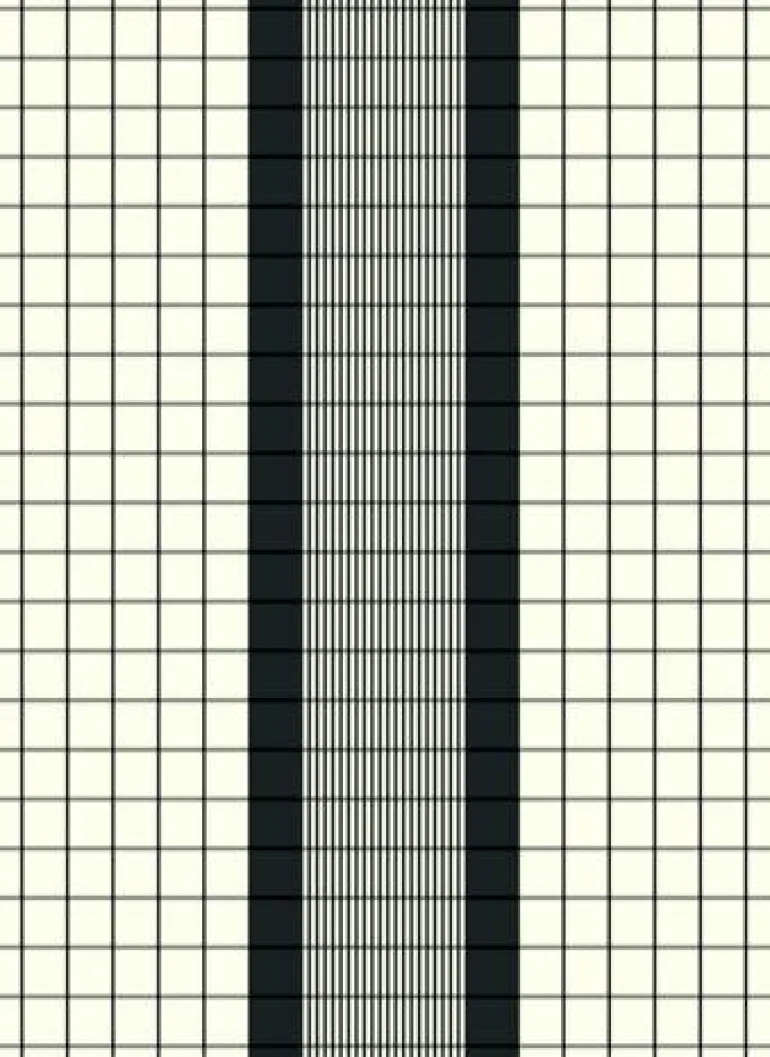 Geschirrtuch "Karo Borde" schwarz 50x70cm 50% Lein