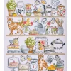 Geschirrtuch "Pantry Cats" 100% Baumwolle