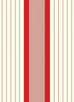 Geschirrtuch "Streifen Borde" rot 50x70cm 50% Lein
