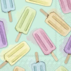 GLACES turquoise Lunch-Servietten L 958942