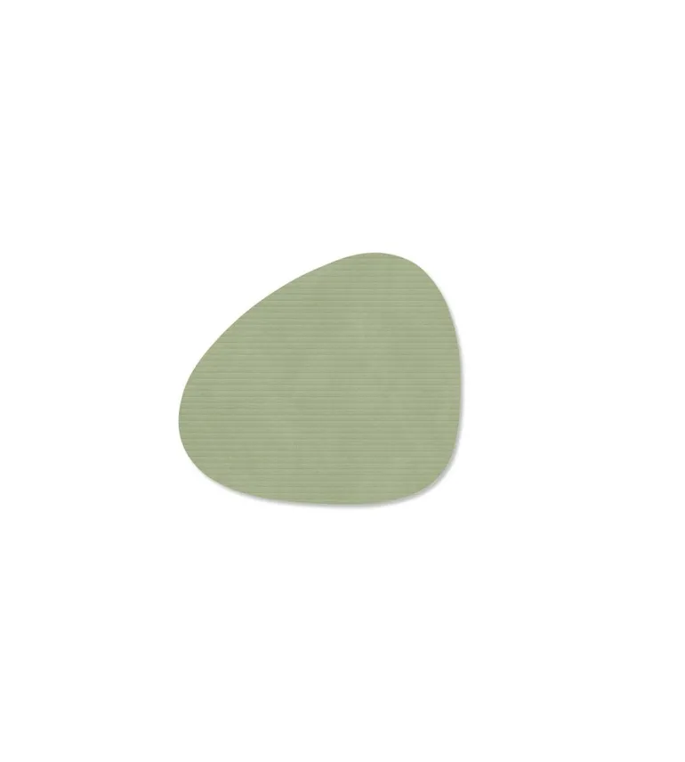 Glass Mat Curve Corduroy Olive Green