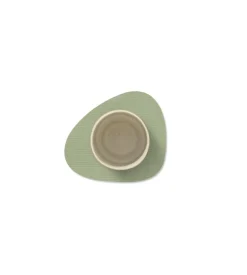 Glass Mat Curve Corduroy Olive Green