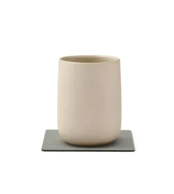 Glass Mat Square Corduroy Light Grey