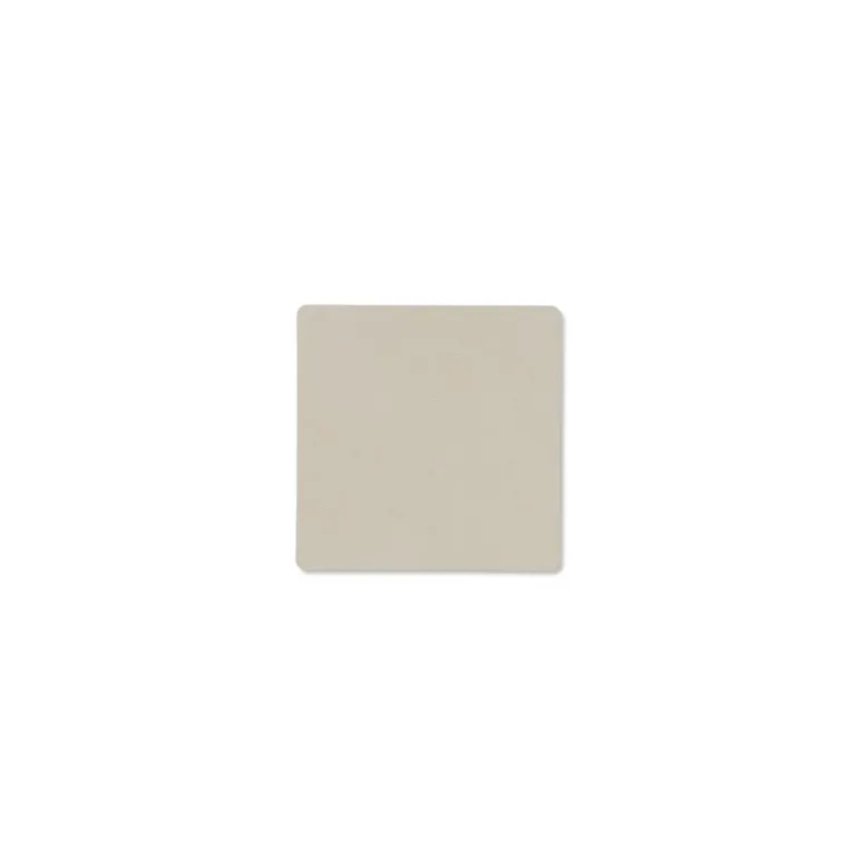Glasuntersatz square 10x10cm oyster white/Nupo,