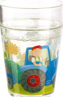 Glitzerbecher Traktor