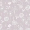 Gläsertuch "Pusteblume" mauve Halbleinen 45x73cm