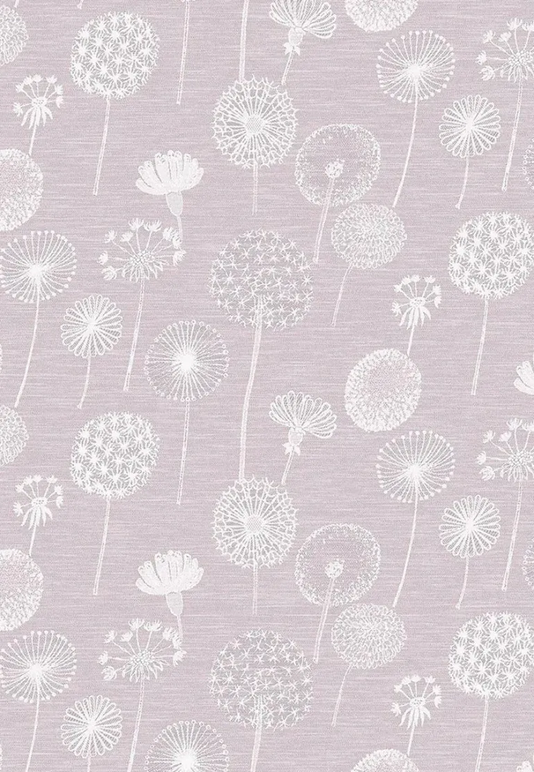Gläsertuch "Pusteblume" mauve Halbleinen 45x73cm