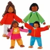GoKi Biegepuppen Farbige Familie