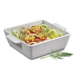 Gratinform quadratisch 15 cm Burgund