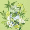 GREEN COCKTAIL Green Cocktail-Servietten C1046120