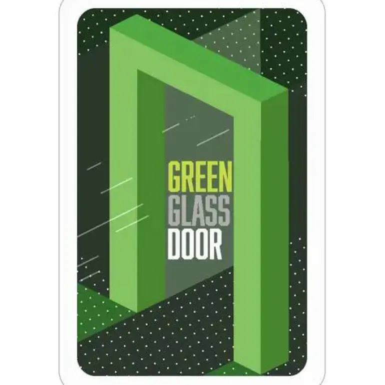 Green Glass Door