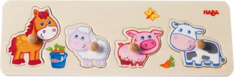 Greifpuzzle Bauernhof-Tierkinder