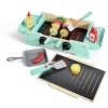 Grill mit gusseiserner Pfanne