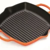 Grillpfanne mit zwei Griffen 30 cm Ofenrot