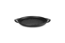 Grillplatte rund 25 cm Schwarz