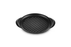 Grillplatte rund 25 cm Schwarz
