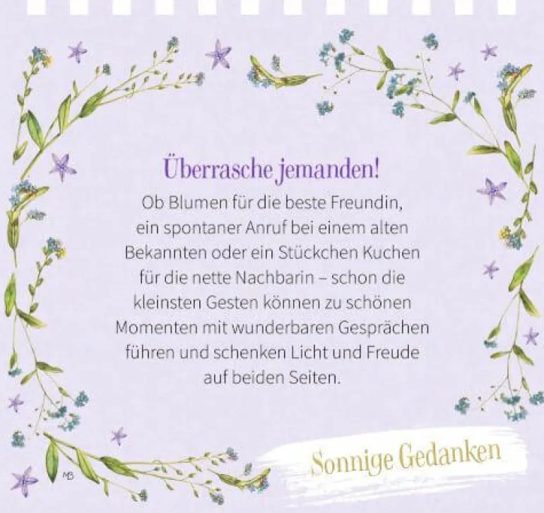 Großes Spiralaufstellbuch: Sonne für jeden Tag (Ba