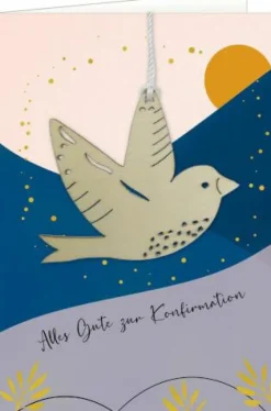 Grußkarte - Alles Gute zur Konfirmation (Vogel)