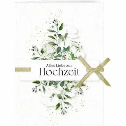 Grußkarte Mit Kuvert Alles Liebe Zur Hochzeit