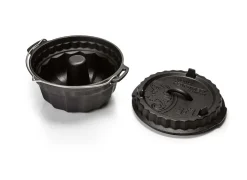 Gugelhupfform 3l m. Deckel 1l aus Gusseisen