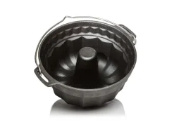 Gugelhupfform 3l m. Deckel 1l aus Gusseisen