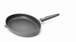 Guss-Fischpfanne oval Nowo Titanium 38x28,4cm Indu