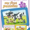 Gute Tierfreunde - Puzzle 3x6 Teile