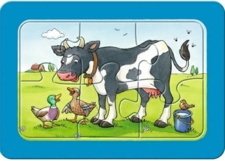 Gute Tierfreunde - Puzzle 3x6 Teile