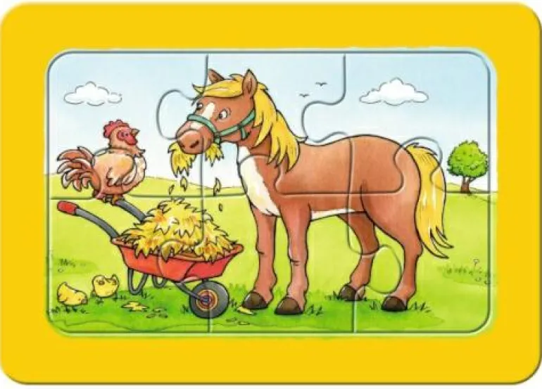Gute Tierfreunde - Puzzle 3x6 Teile