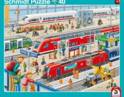 Hafen/Bahnstation - Rahmenpuzzle 24/40 Teile