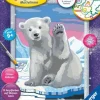 Hallo, kleiner Eisbär! - Malen nach Zahlen