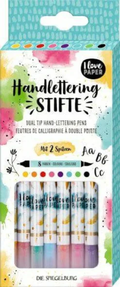 Handlettering-Doppelfaserstifte - I love Paper