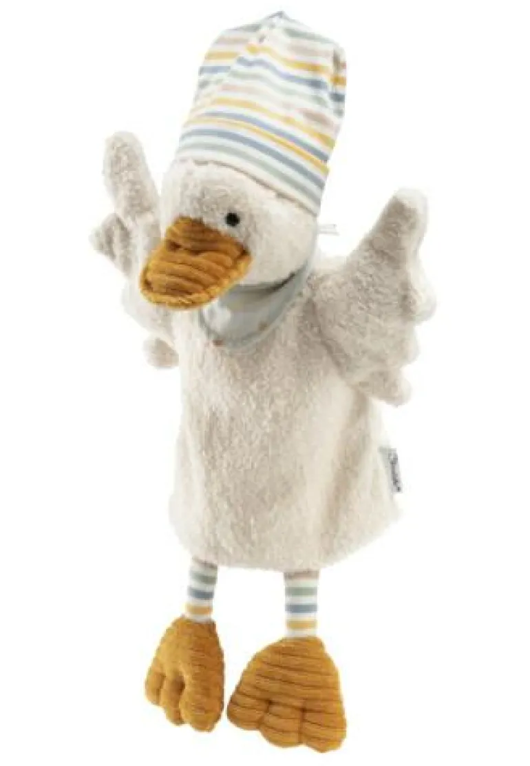 Handpuppe Edda, cremeweiß