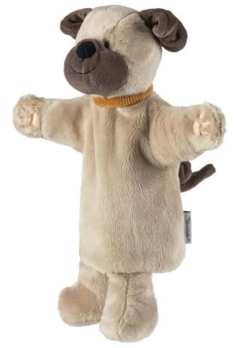 Handpuppe Hund braun