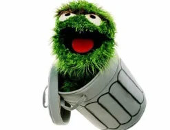 Handpuppe Oskar in der Tonne 65cm