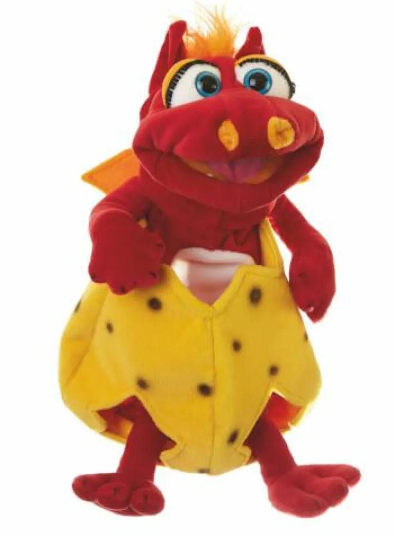 Handpuppe Ottilie im Ei