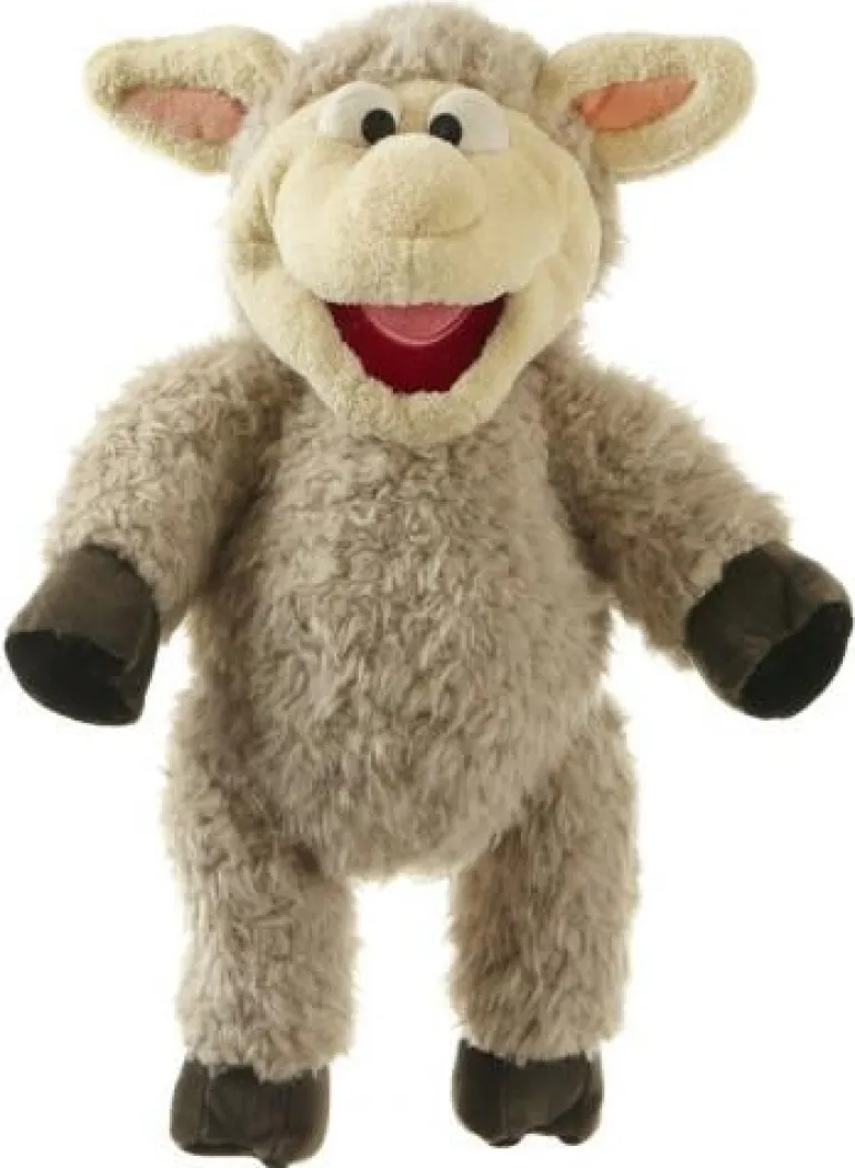 Handpuppe Wolle Schaf