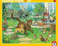 Haustiere/Heimische Tiere - Rahmenpuzzle 24/40 Tei