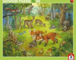 Haustiere/Heimische Tiere - Rahmenpuzzle 24/40 Tei