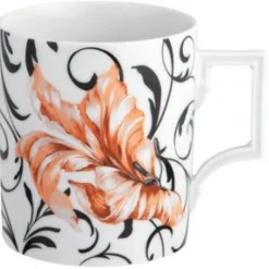 Henkelbecher 0,25 l Form Berlin Flower Ornament