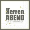 HERRENABEND gold grey Cocktail-Servietten C 990594