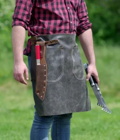 Hüftschürze Antikleder Gr.2 70x55cm anthrazit