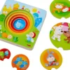 Holzpuzzle Kunterbunte Tierkinder