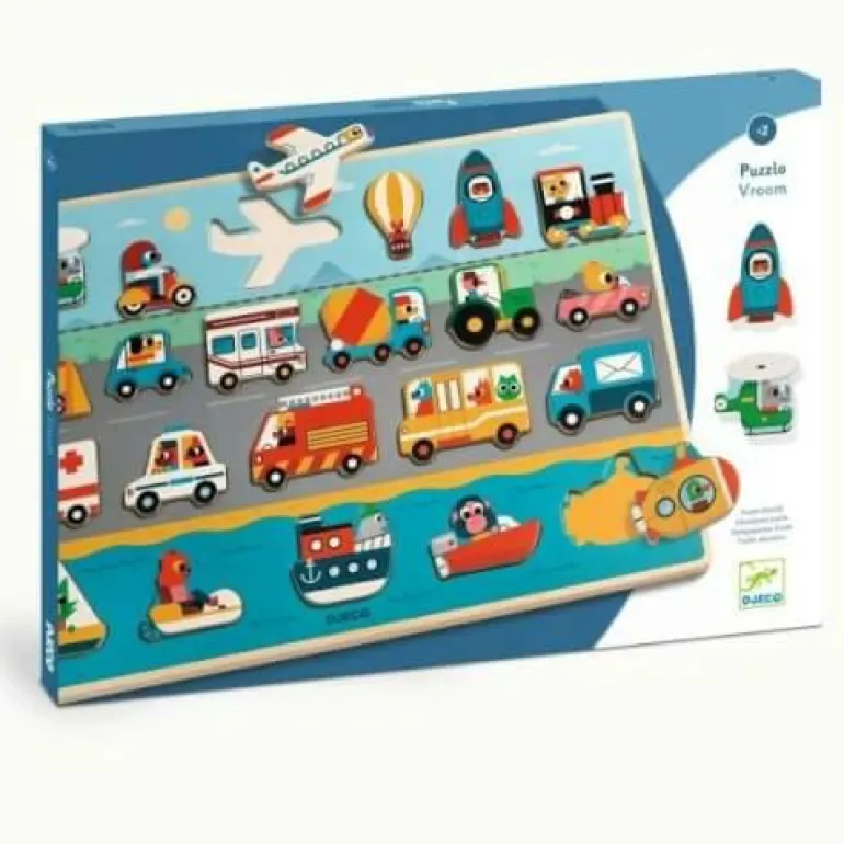 Holzpuzzle: Vroom
